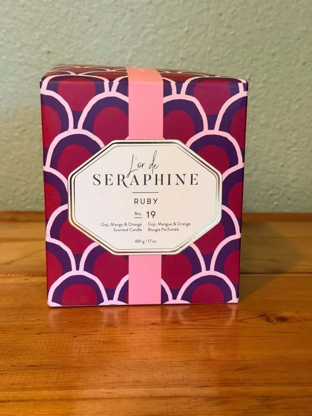 L'or de Seraphine Ruby No. 19 Goji, Mango & Orange Scented Candle